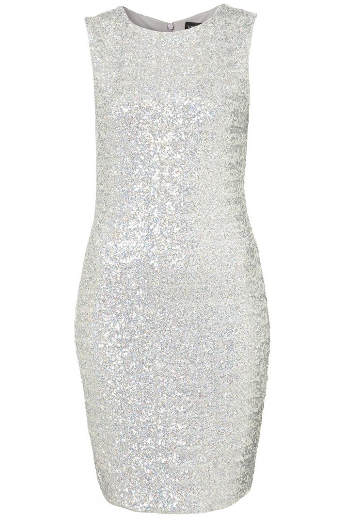 sparkly silver little white wedding reception dress high neck