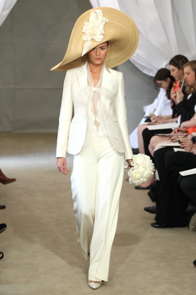 Spring 2013 bridal gowns Carolina Herrera wedding dress ivory wedding suit