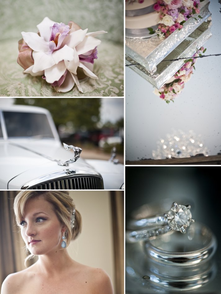 elegant fall wedding in oklahoma vintage wedding car