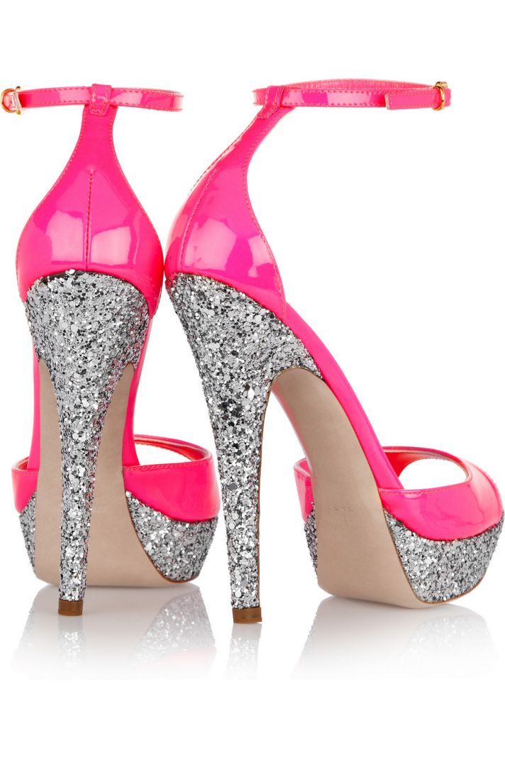 beige hot pink wedding shoes bridal splurge accessories Miu Miu 1