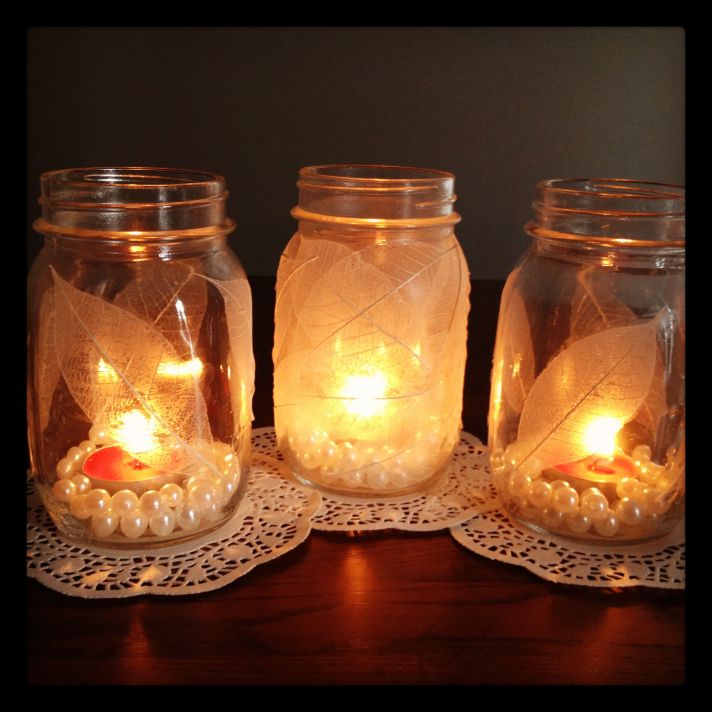 sparkling wedding DIY projects mason jars