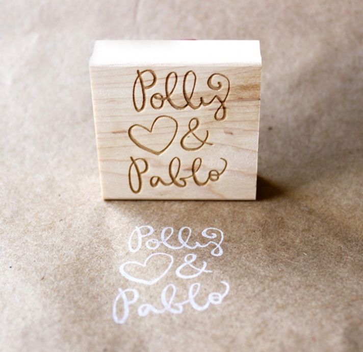 personalized wedding ideas top 5 for DIY weddings custom stamp