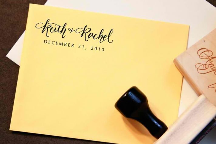 5 easy ways to personalize the wedding DIY weddings wedding date stamp