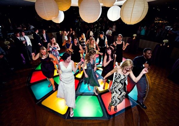 destination wedding reception dancing the club light up floor amelia strauss photography e1332950035