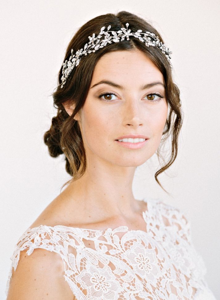 Crystal bridal headband by Amanda Judge