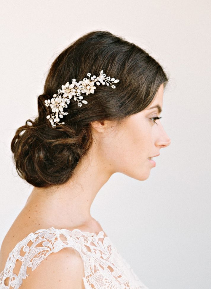 Romantic Bridal Hair Accessory Nature Inspired Comb