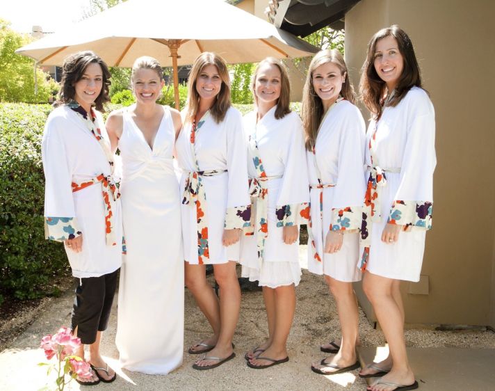 Destination Wedding Bride with Maids