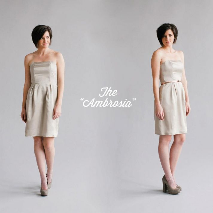 Simple Classic Bridesmaid Dresses by Whitney Deal 1