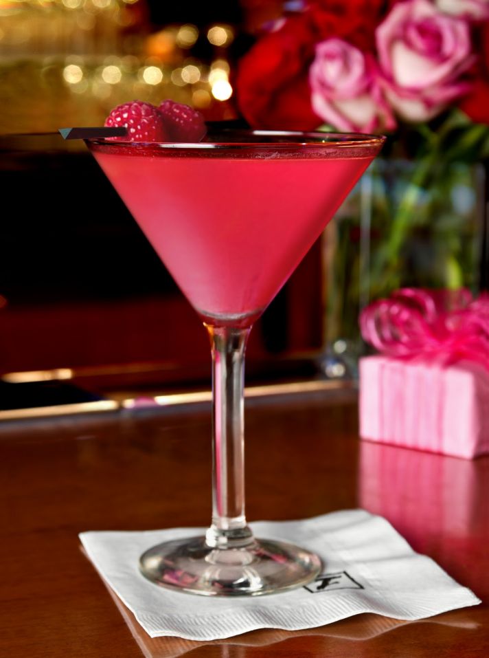 Tickled Pink Valentines Day martini
