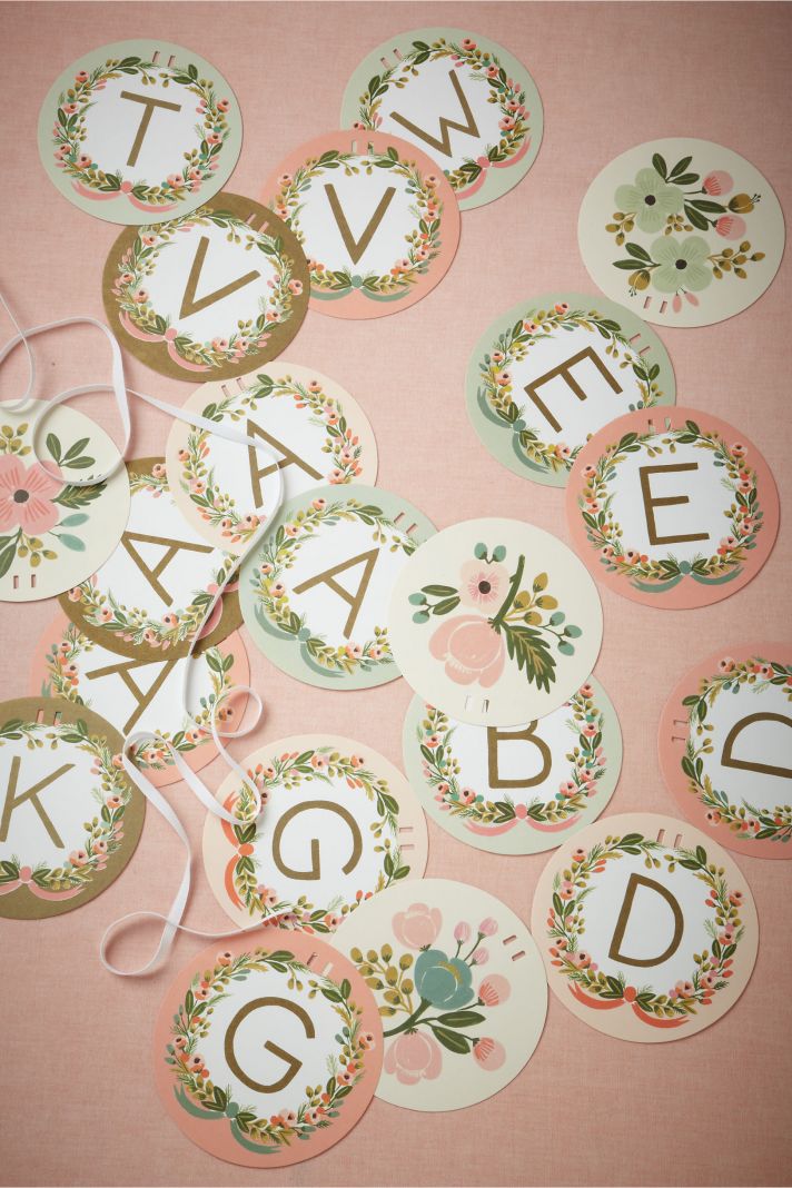 vintage romance wedding signs Cheers from BHLDN