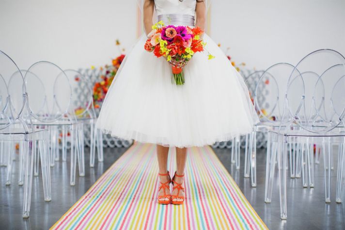 Modern brights wedding color inspiration