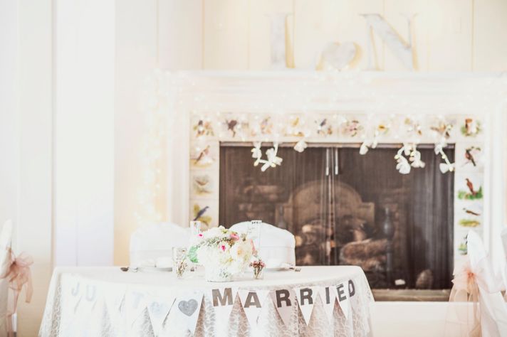 Romantic San Diego Wedding in Summer pink wedding cake topper
