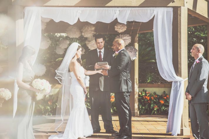 Romantic San Diego Wedding in Summer Ceremony Vows 2