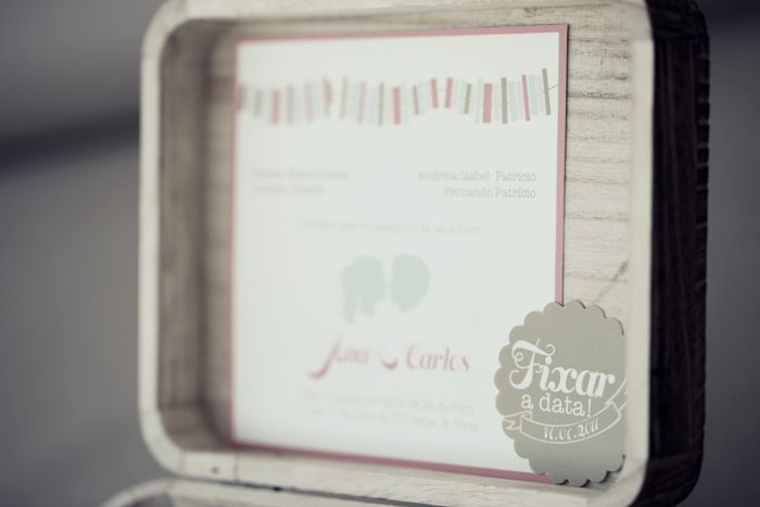 Romantic boxed interactive wedding invitation
