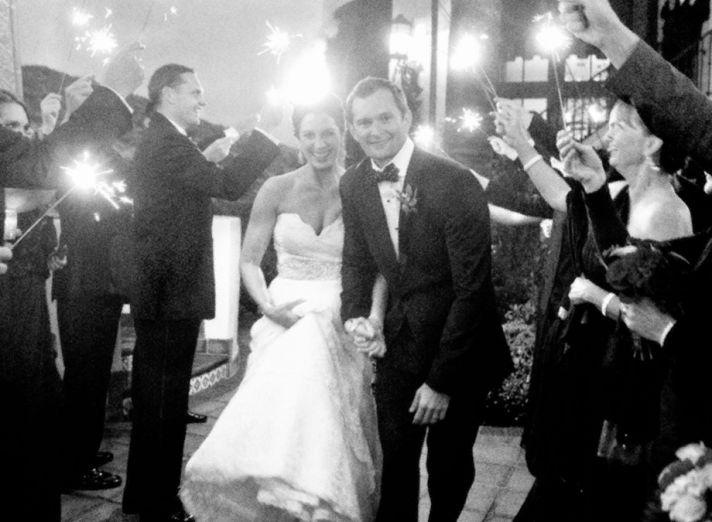 Real wedding in Simi Valley California enchanted venue at night