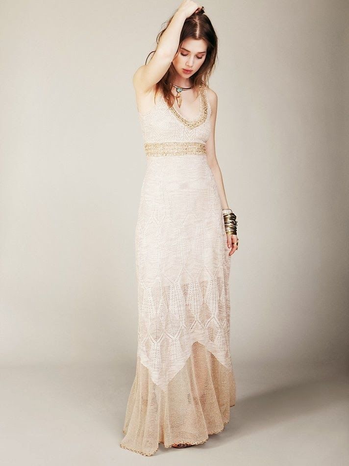 Free People crochet dress for brides or bridesmaids