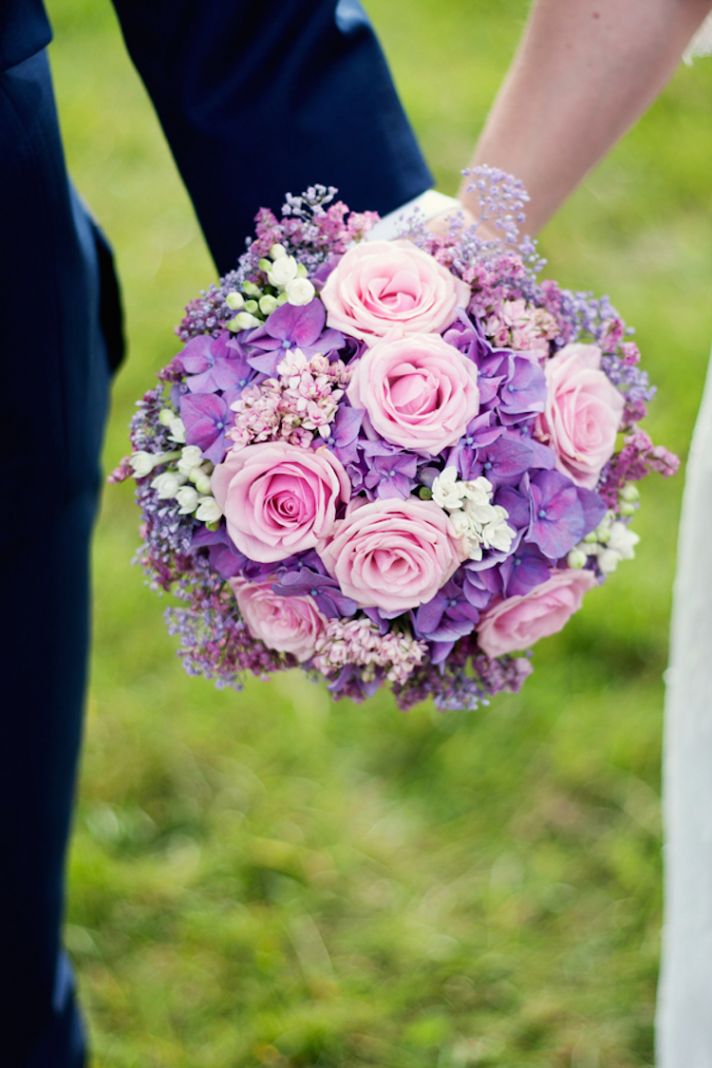 Purple and pink bouquet