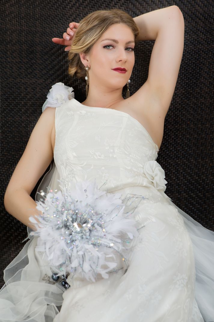 Bold romantic wedding makeup