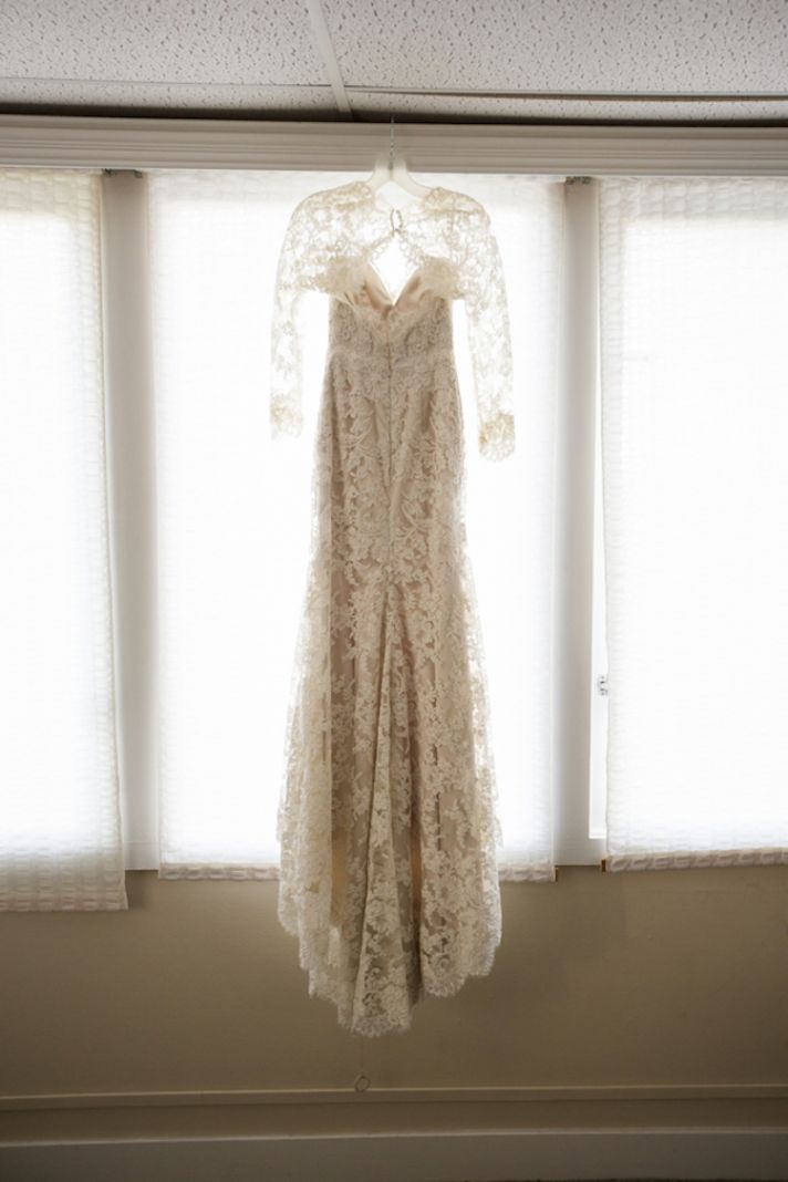 Lace Dress with Full Sleeves