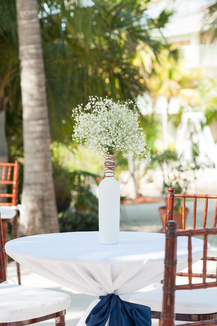 Babys Breath Beach Wedding Decor