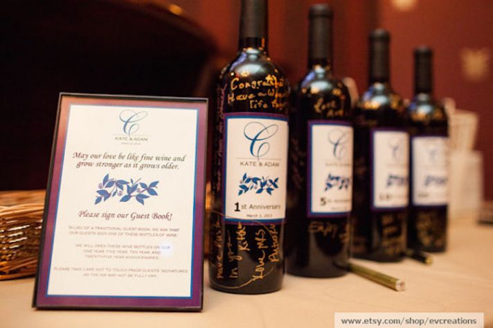 Wine Bottle Guest Book