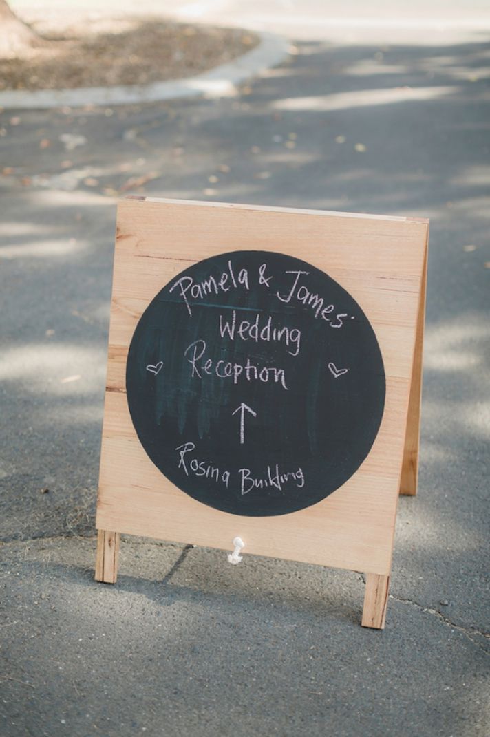 Circle Blackboard Sign
