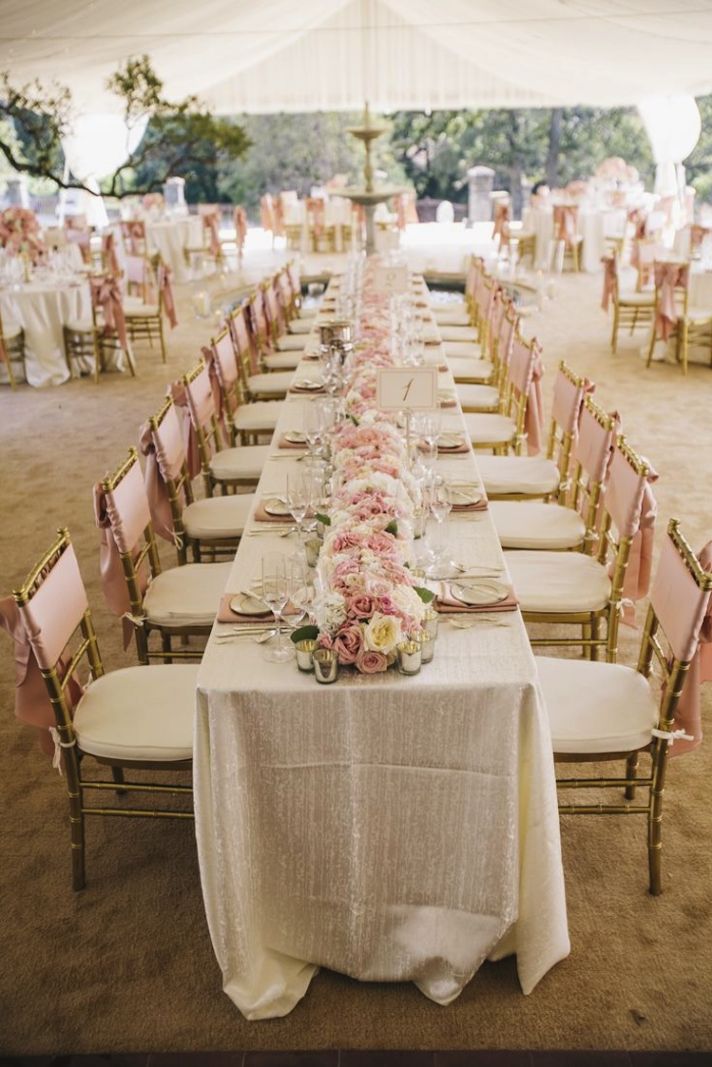 Blush Reception Decor