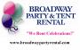 Decorations & Rentals in Fridley, MN: Broadway Party & Tent Rental
