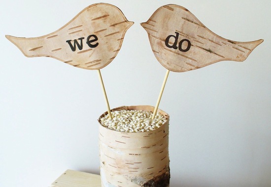 Rustic Wedding Ideas Woodland Weddings by Etsy We Do cake toppers