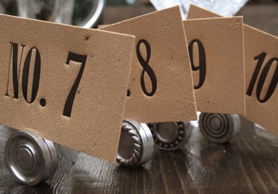 Unique Wedding Reception Table Numbers Handmade Weddings 17