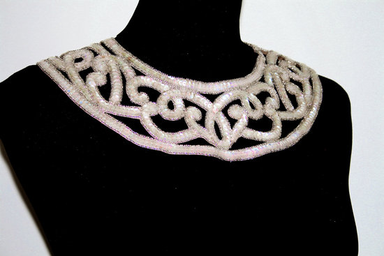 Vintage Statement Necklace Art Deco Bib