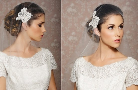 Vintage Inspired Bridal Veil Art Deco