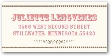 photo of Personalized address labels, Antique Affair