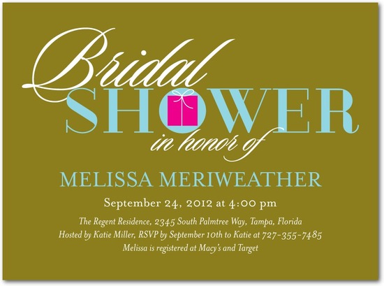 photo of Signature white bridal shower invitations, Bowed Boxes