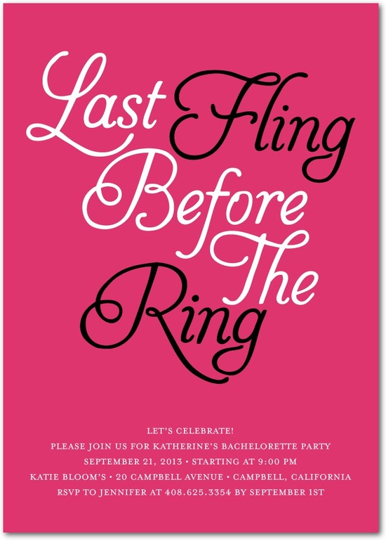 photo of Signature white party invitations, Fun Fling