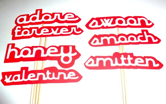 Loving Words Wedding Photobooth Props