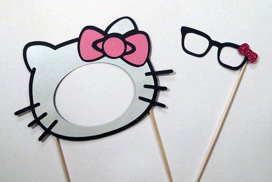 Hello Kitty Wedding Photo Booth Props