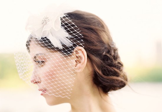 Classic Bridal Veil Birdcage Hair Accessory 2