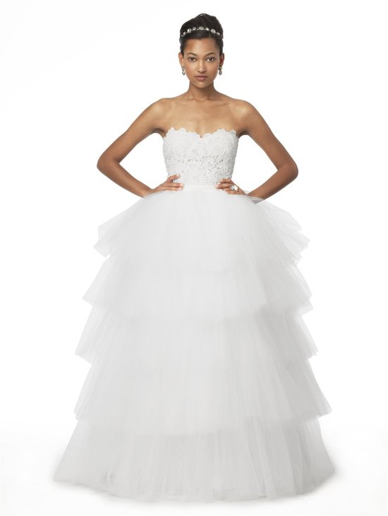 photo of Oscar de la Renta tiered tulle skirt