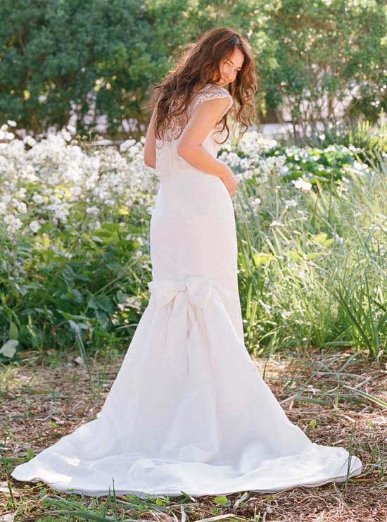 photo of Ginger Gown with /Larkspur Bolero