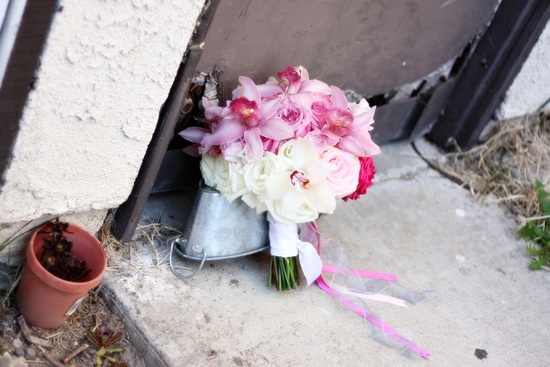Romantic Pink to White Ombre Bouquet