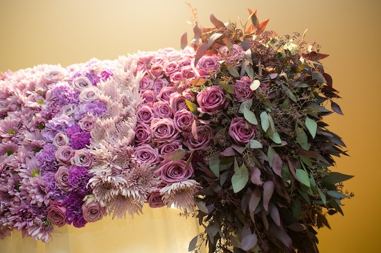 Ombre Purple Wedding Arbor