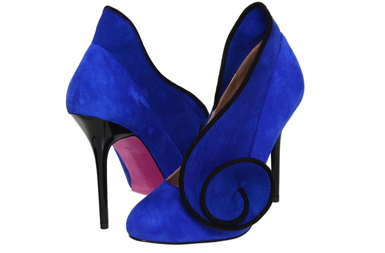 Unique Blue and Black Wedding Shoes