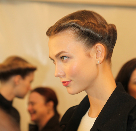 Twisted Crown Bridal Updo at Carolina Herrera 2
