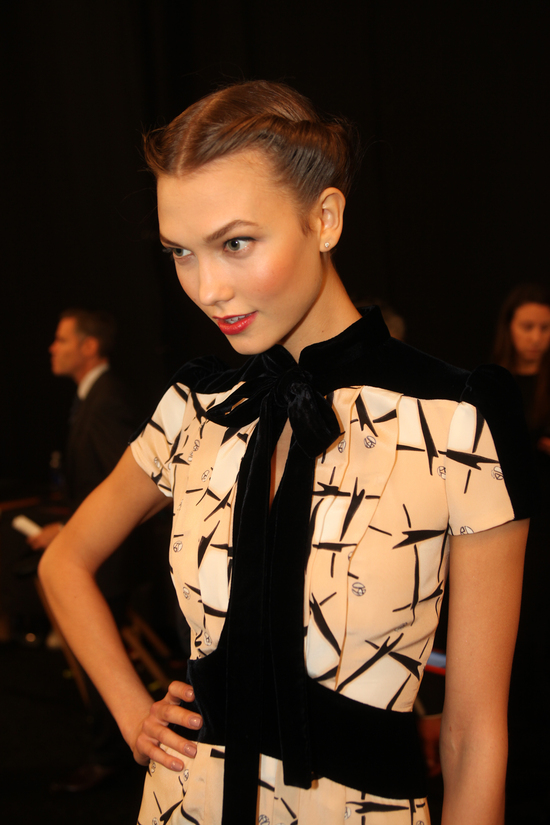 Twisted Crown Bridal Updo at Carolina Herrera 2