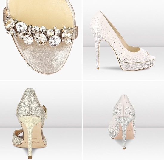 photo of New Jimmy Choo Bridal Shoes Collection Wedding Splurge 2