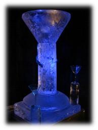 photo of Bubbly Bride: Ice (Sculptures that is) Takes the Cake