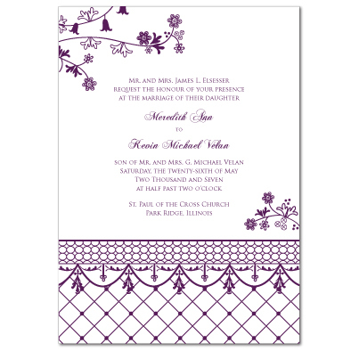 Amethyst Floral Lattice Embellishments