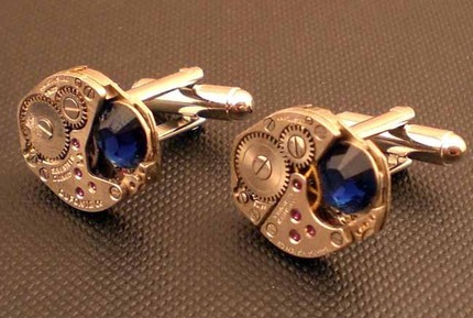 photo of Steampunk cufflinks from Esty