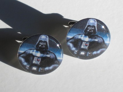 photo of Dark Side cufflinks from Esty